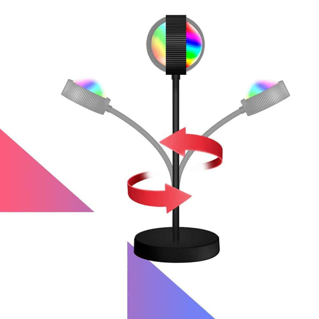 Lámpara proyector de luz arcoíris LED
