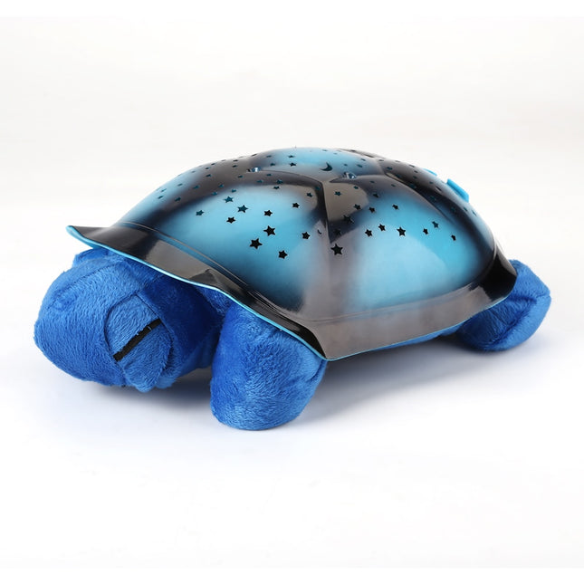 Peluche tortuga proyector de estrellas musical