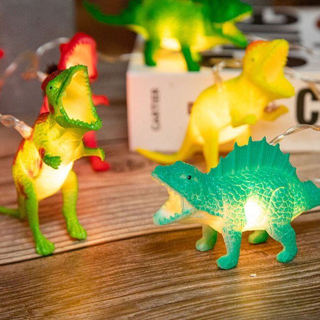Guirnalda de luces LED con dinosaurios