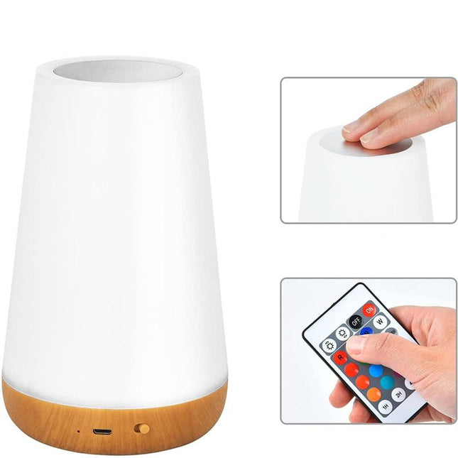 Luz de noche táctil con mando RGB