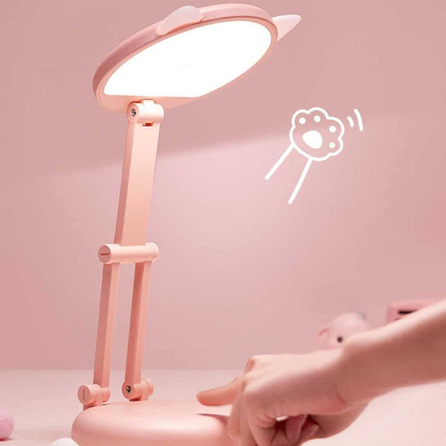 Lámpara de escritorio gato kawaii plegable