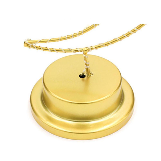 Lámpara decorativa luna LED dorada