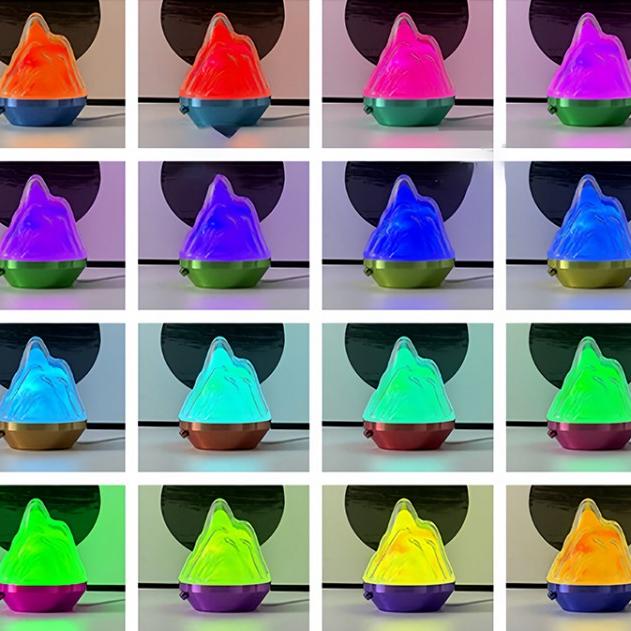 Lámpara de montaña LED 16 colores