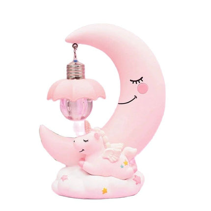 Luz de noche 3D unicornio rosa