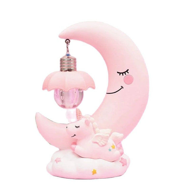 Luz de noche 3D unicornio rosa