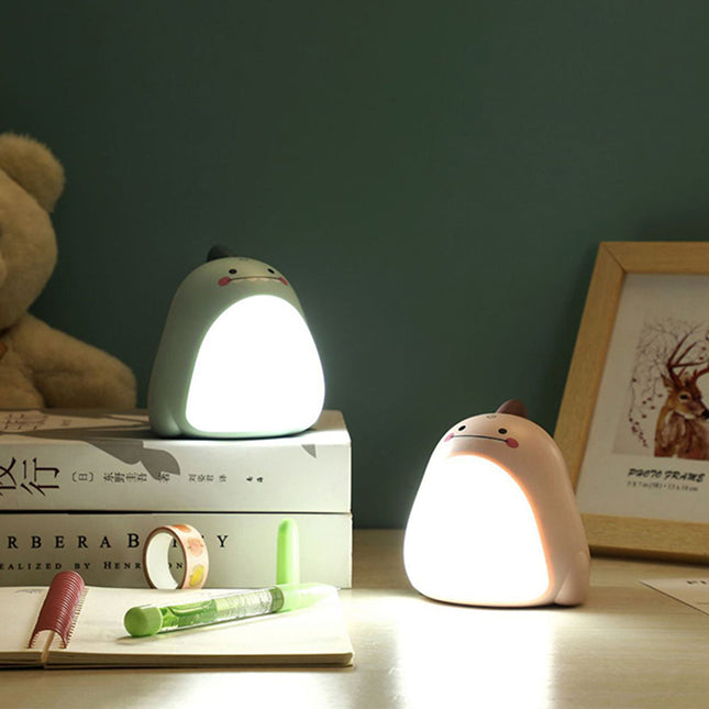 Luz de noche infantil dinosaurio verde