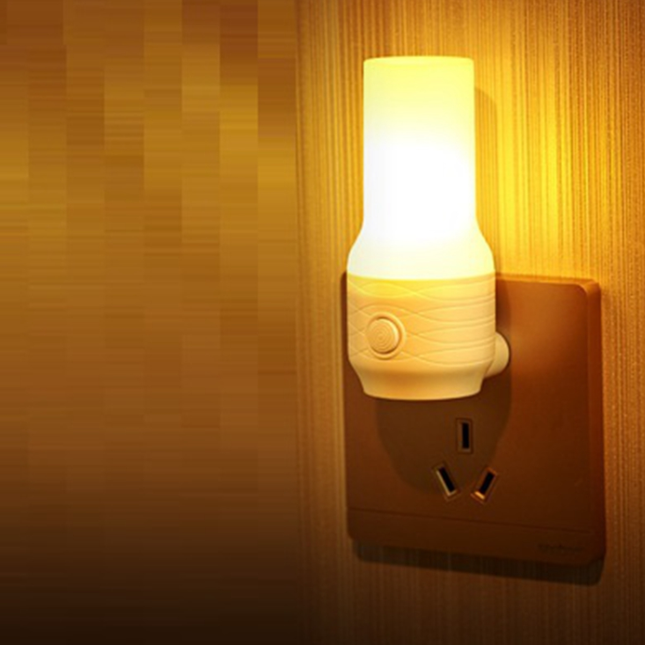 Luz de noche para enchufe rosa