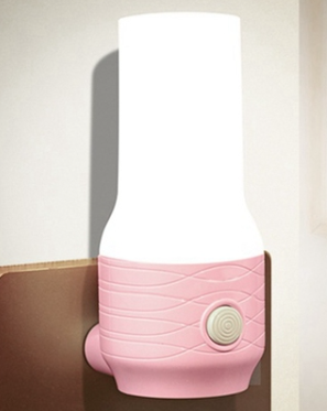 Luz de noche para enchufe rosa