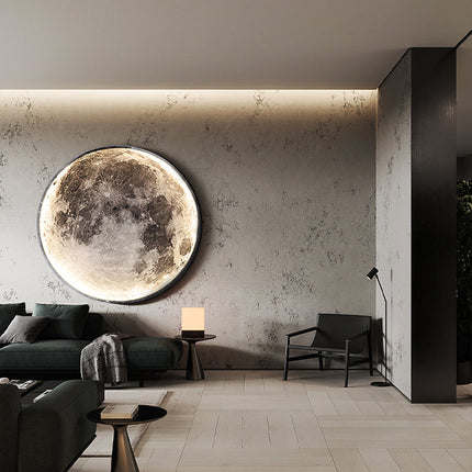 Lámpara de pared LED forma luna