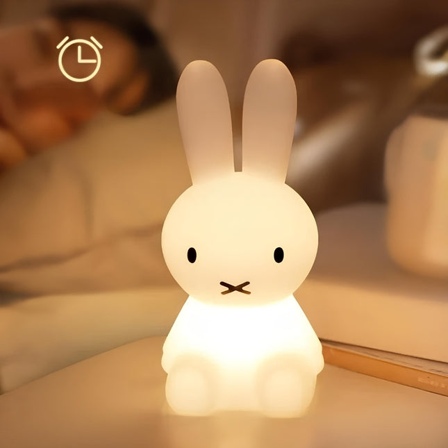 Luz quitamiedos conejo con temporizador