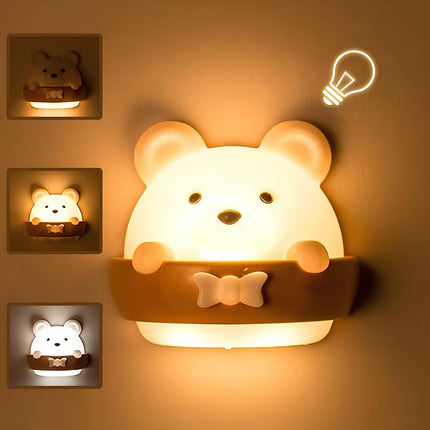 Luz quitamiedos osito recargable regulable
