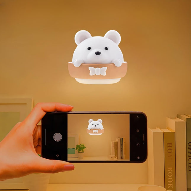 Luz quitamiedos osito recargable regulable