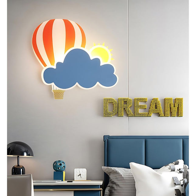 Lámpara de pared globo y nube