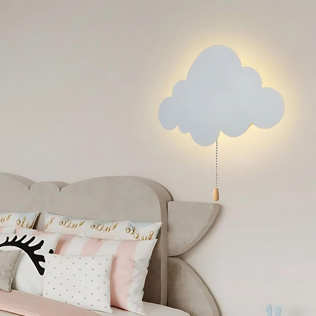 Aplique de pared infantil luna nube