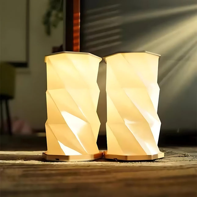 Lámpara LED plegable diseño de origami