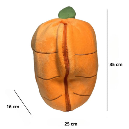 Peluche conejo reversible zanahoria con luz