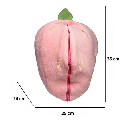 Peluche conejo reversible zanahoria con luz