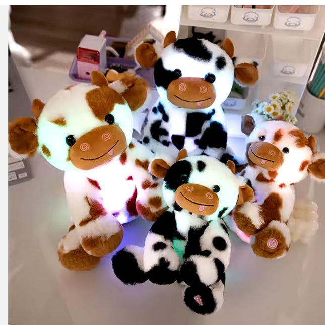 Peluche de vaca con luces LED