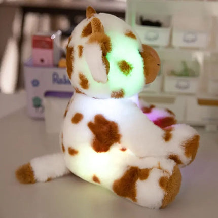 Peluche de vaca con luces LED
