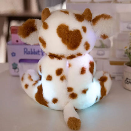 Peluche de vaca con luces LED