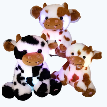Peluche de vaca con luces LED