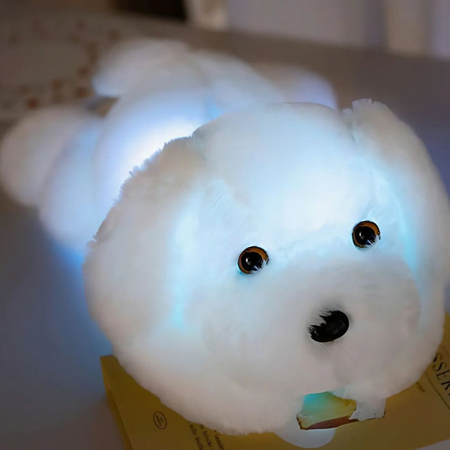 Peluche de perro luminoso para niños