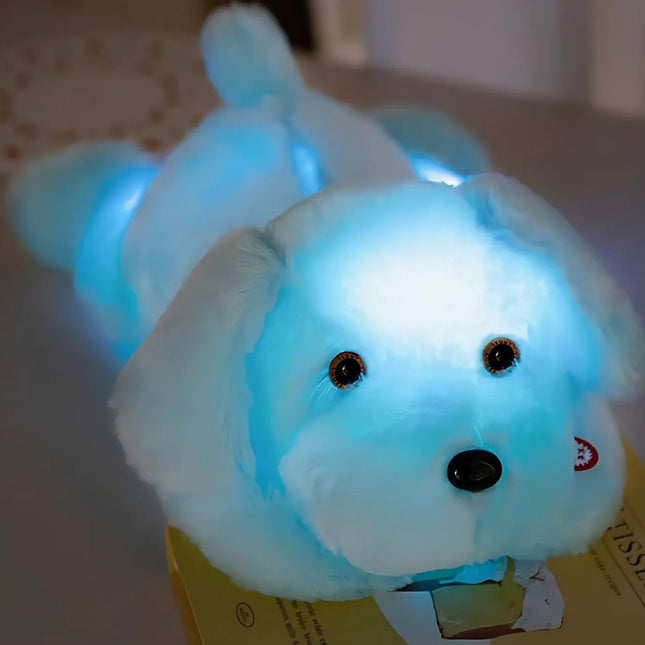 Peluche de perro luminoso para niños