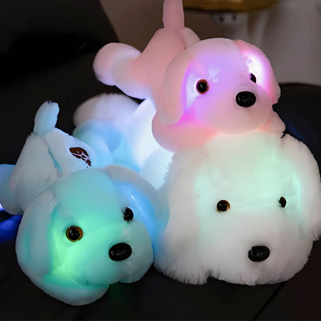 Peluche de perro luminoso para niños