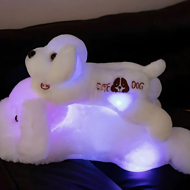 Peluche de perro luminoso para niños
