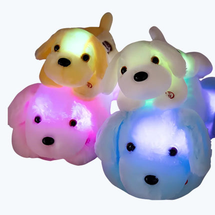 Peluche de perro luminoso para niños