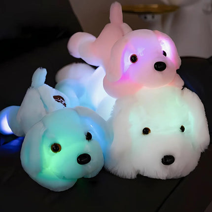 Peluche de perro luminoso para niños