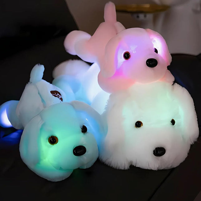 Peluche de perro luminoso para niños
