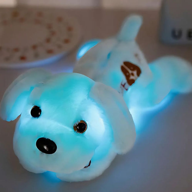 Peluche de perro luminoso para niños