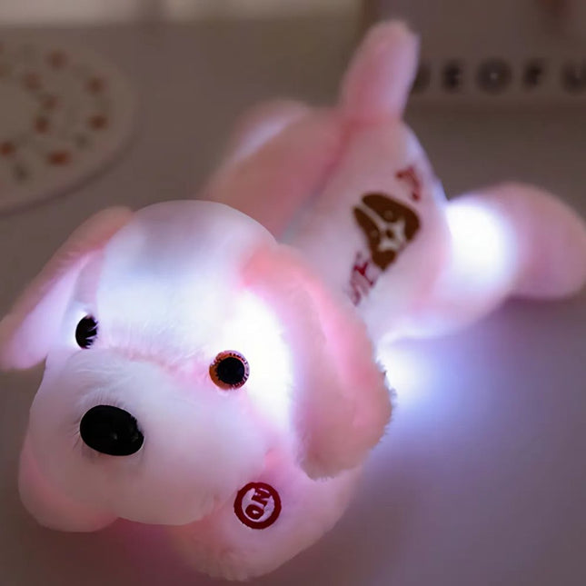 Peluche de perro luminoso para niños