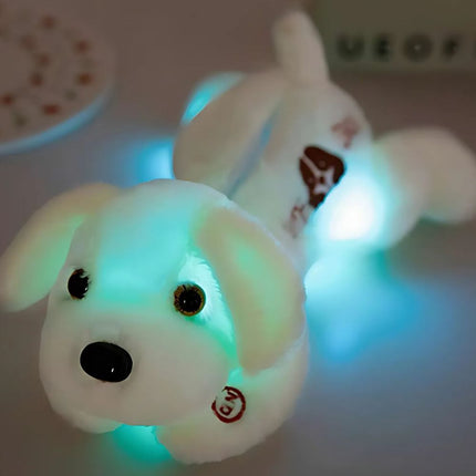 Peluche de perro luminoso para niños