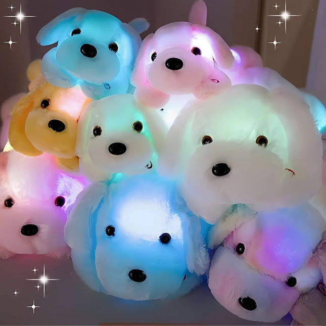 Peluche de perro luminoso para niños