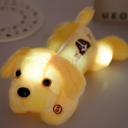 Peluche de perro luminoso para niños