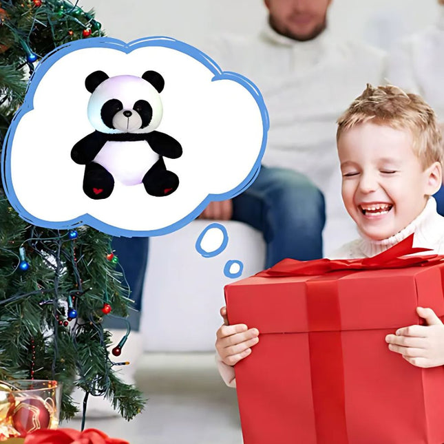 Peluche panda luminoso con luz quitamiedos