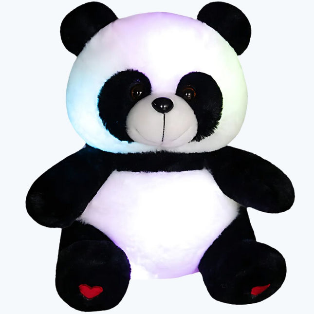 Peluche panda luminoso con luz quitamiedos