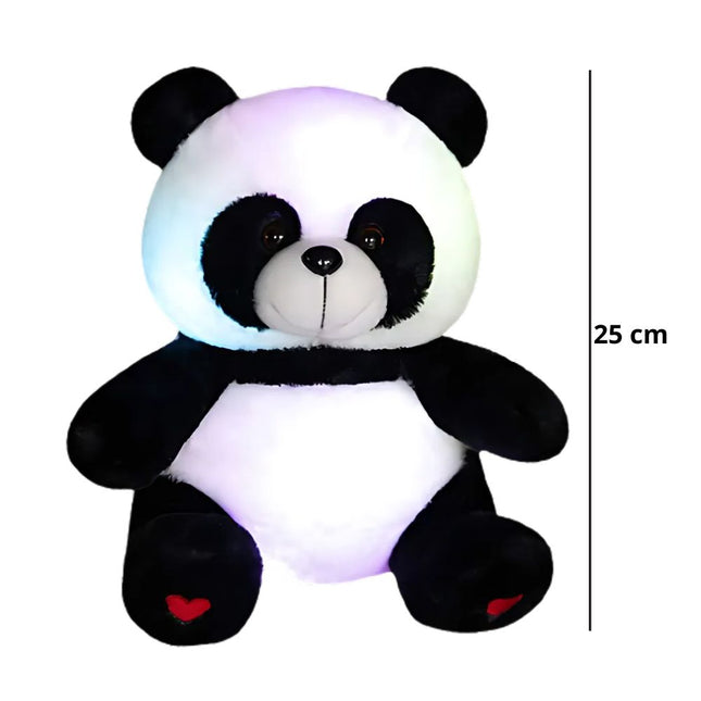 Peluche panda luminoso con luz quitamiedos