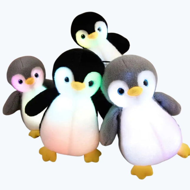 Peluche de pingüino con luz nocturna
