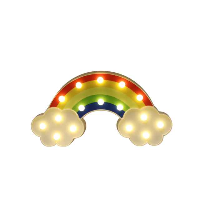 Aplique de pared infantil arcoíris LED