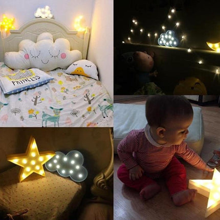 Lámpara decorativa de pared forma estrella