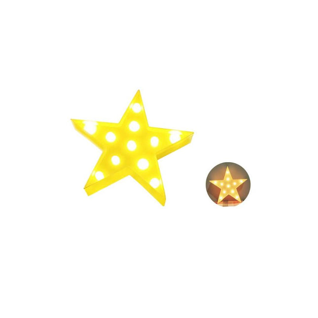 Lámpara decorativa de pared forma estrella
