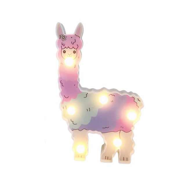 Lámpara decorativa de pared llama infantil