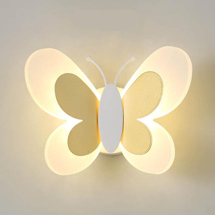 Aplique de pared infantil LED mariposa