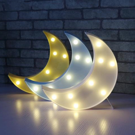 Lámpara decorativa de pared forma luna