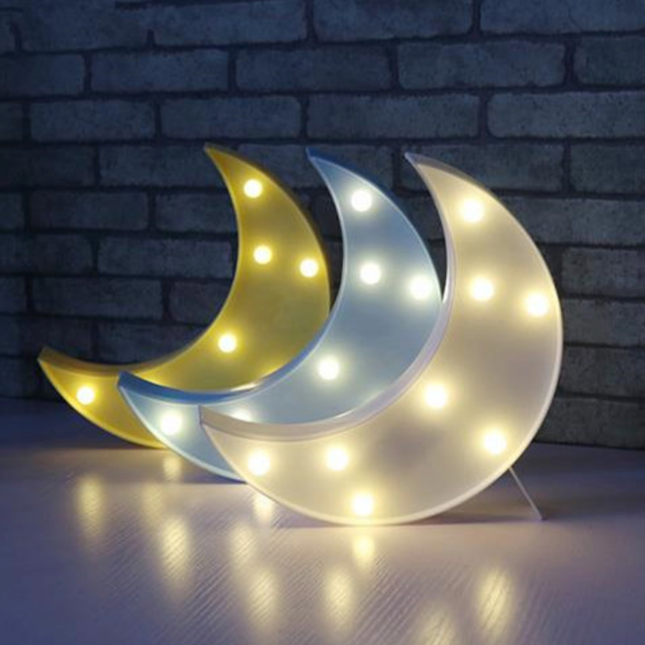 Lámpara decorativa de pared forma luna