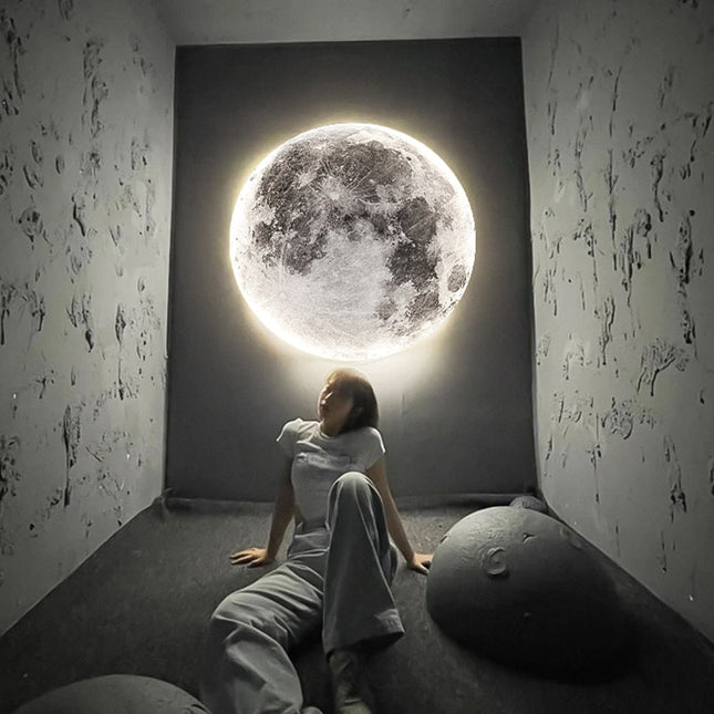 Lámpara de pared LED forma luna