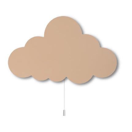 Aplique de pared infantil madera nube